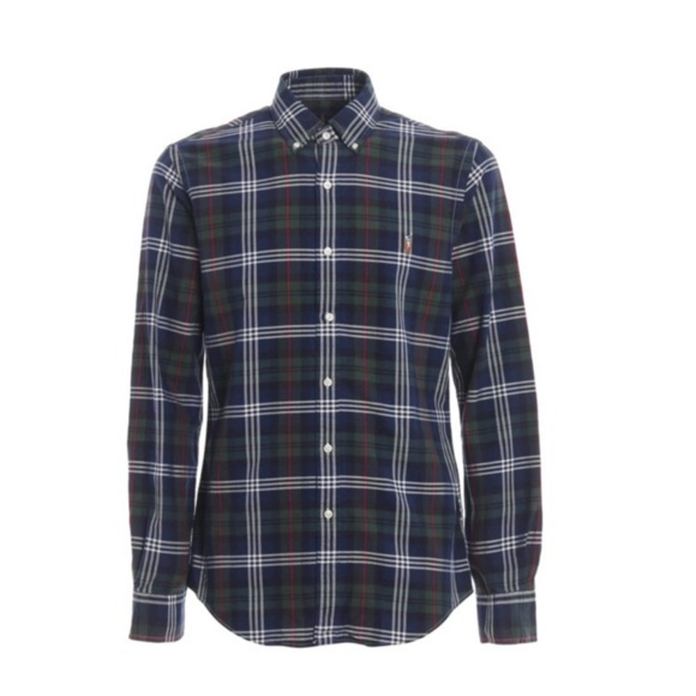 Ralph Lauren Button Down Plaid Shirt,‎ Mens 3XLT Blue/Green